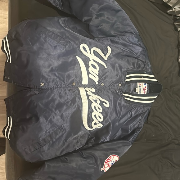 Jackets & Coats Vintage Authentic Majestic Yankees Bomber Jacket